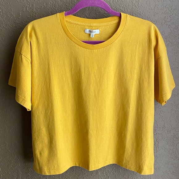 Madewell Tops - Madewell Yellow Easy Fit T-Shirt